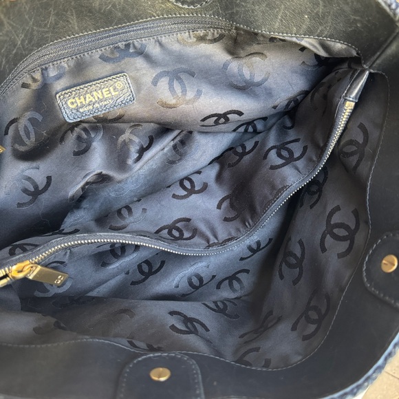 SOLD Chanel Raffia Chain Tote - Picture 11 of 13